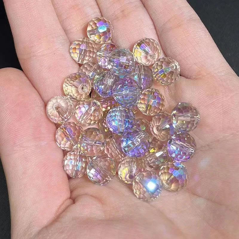 Austria 96-Face Transparent Ball Bead Crystal Glass Loose Beads for Jewelry Making DIY Bracelet Necklace Earrings 6/8/10mm 50pcs