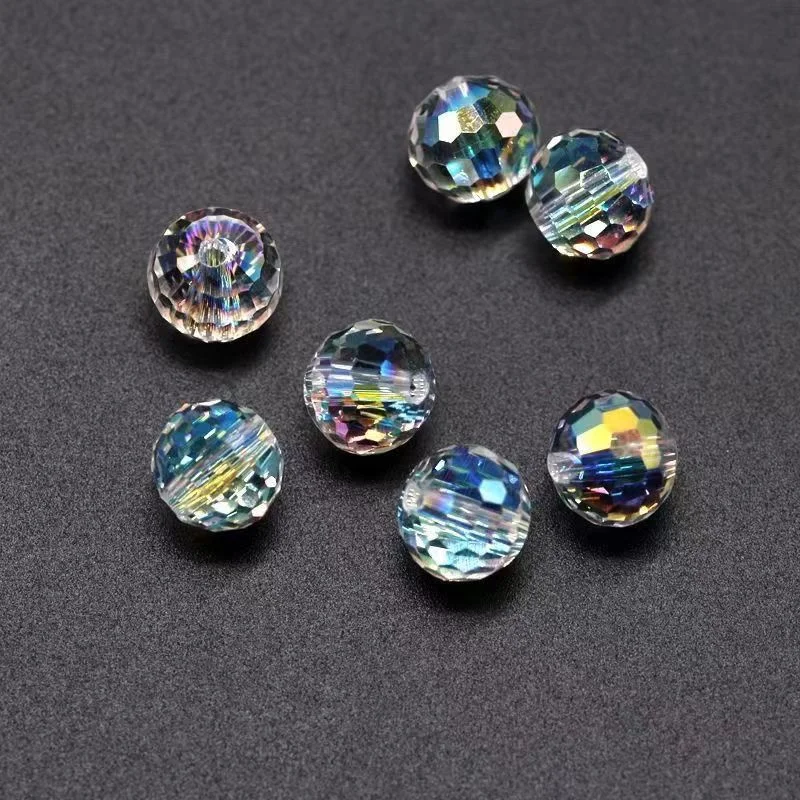 Austria 96-Face Transparent Ball Bead Crystal Glass Loose Beads for Jewelry Making DIY Bracelet Necklace Earrings 6/8/10mm 50pcs