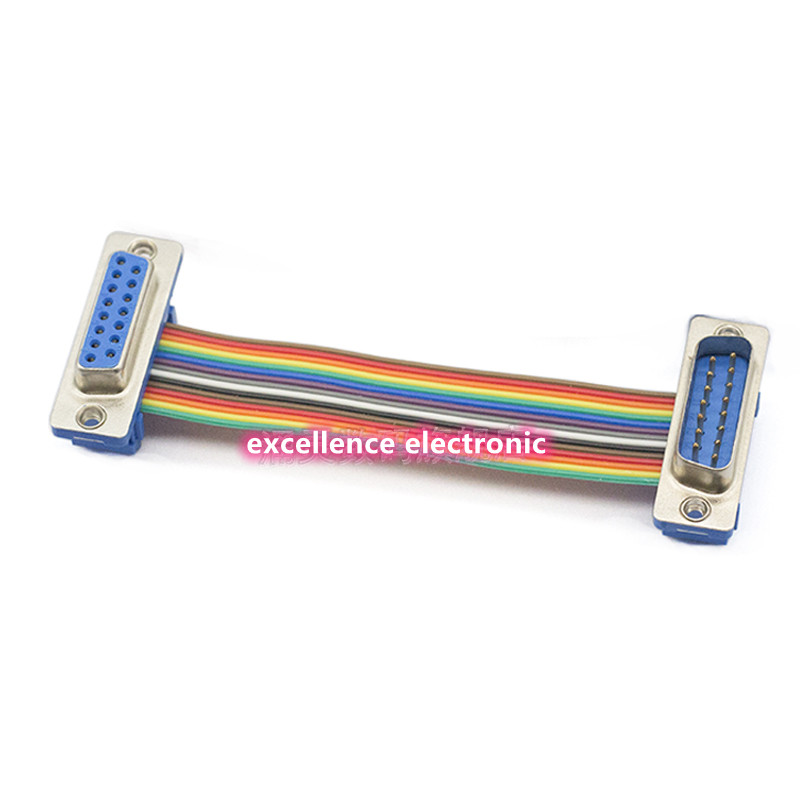 1pcs D-SUB DB9 DB15 DB25 DB37 DIDC 9 15 25 37Pin Male Female Cable D-SUD Serial Port Connector Adapter RS232 COM Extension Cable