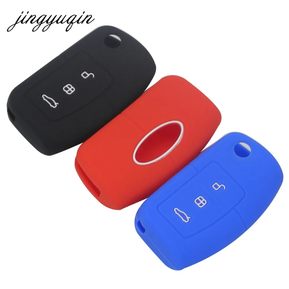 Jingyuqin 315/433MHz 4D63 4D60 Car Remote Key for Ford Fusion Focus Mondeo Fiesta Galaxy HU101 FO21 Blade Vehicle Flip Keys