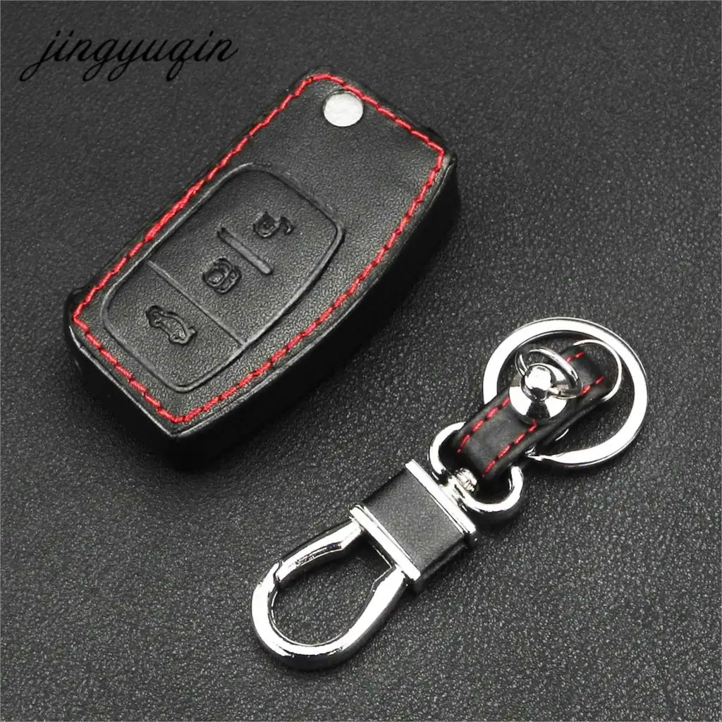 Jingyuqin 315/433MHz 4D63 4D60 Car Remote Key for Ford Fusion Focus Mondeo Fiesta Galaxy HU101 FO21 Blade Vehicle Flip Keys