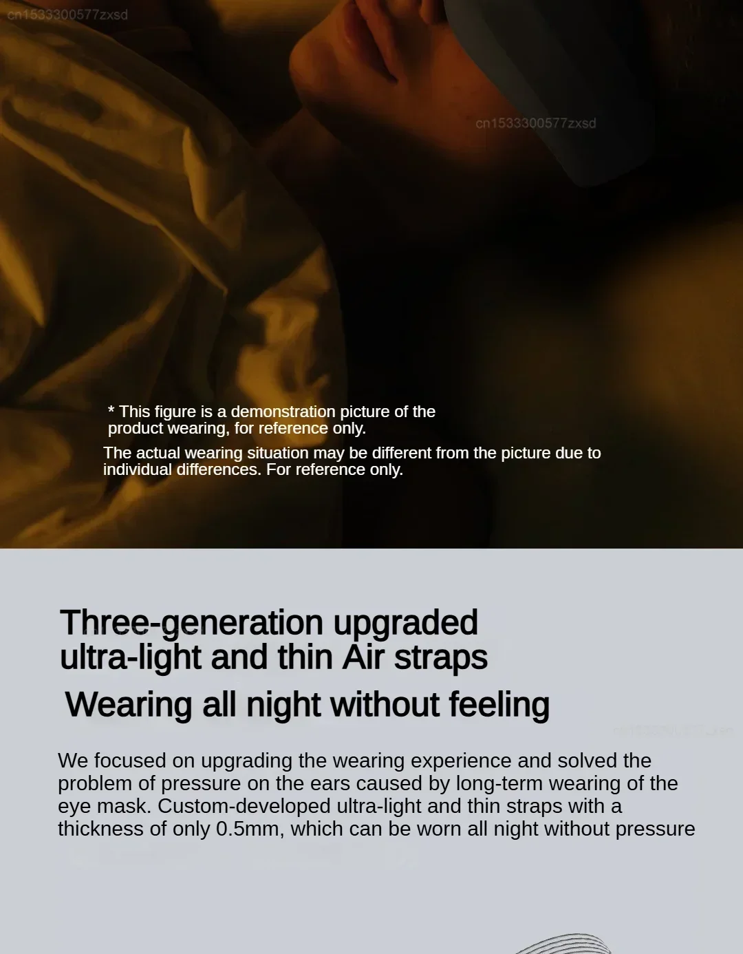 Dreamlight 3s Eye Mask Sleep 3D Stereoscopic Sleep Aid for Men Women Adult Portable For Sleeping Block Out Light Eye Mask Travel