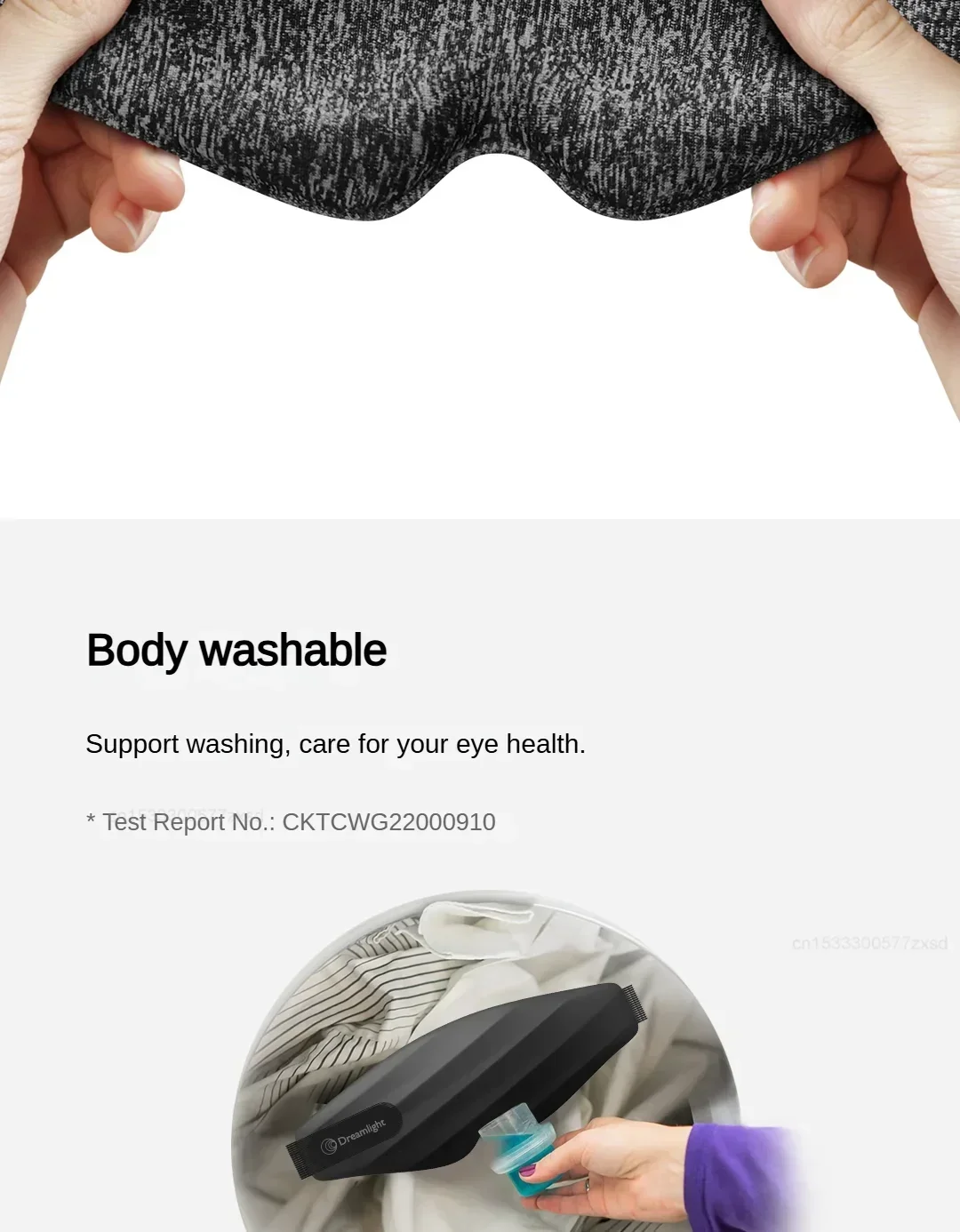Dreamlight 3s Eye Mask Sleep 3D Stereoscopic Sleep Aid for Men Women Adult Portable For Sleeping Block Out Light Eye Mask Travel