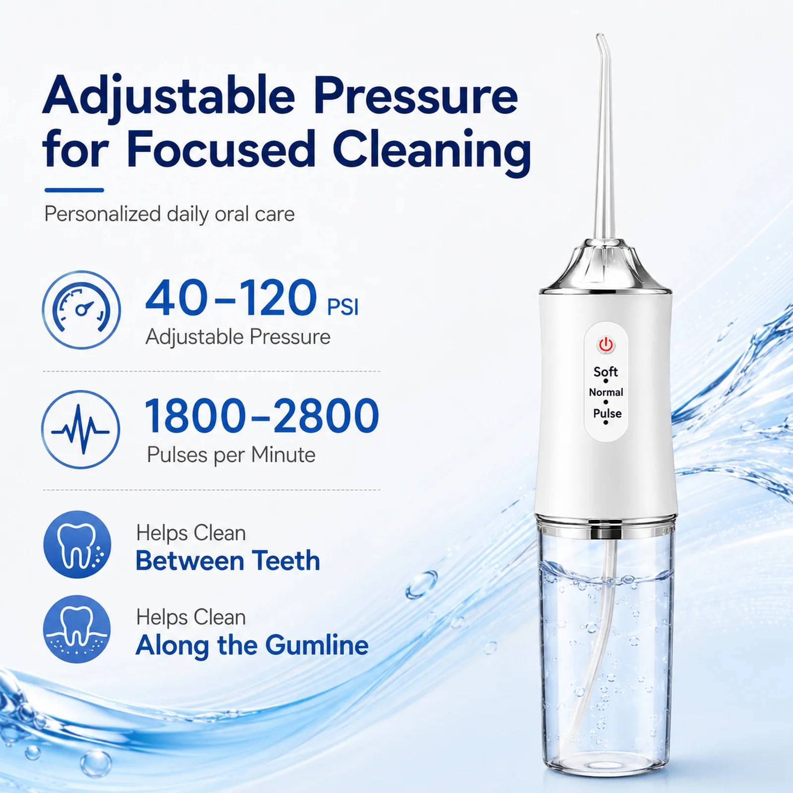 Powerful Water Oral Irrigation Irrigator Jet Ultrasound Air Ipx7 Waterproof Mouthwash Machines Dental Floss Flosser Irigator