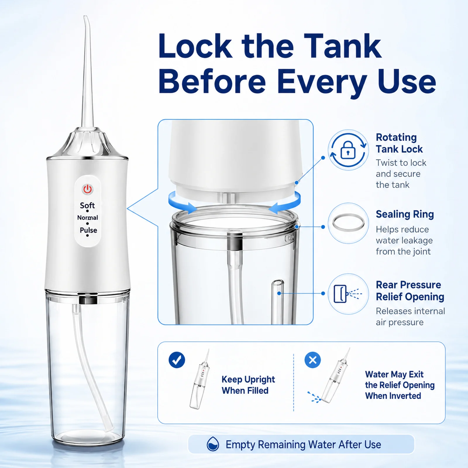 Powerful Water Oral Irrigation Irrigator Jet Ultrasound Air Ipx7 Waterproof Mouthwash Machines Dental Floss Flosser Irigator