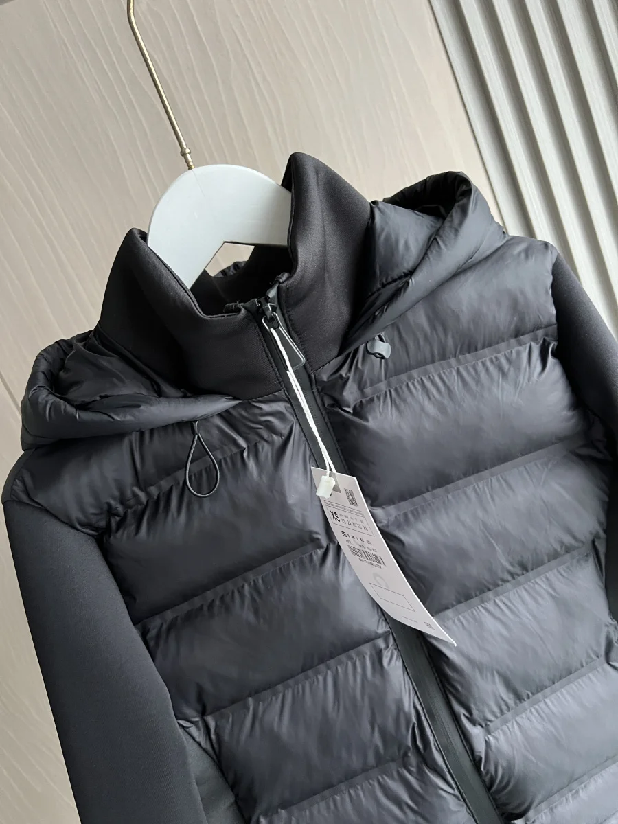 2025 Winter New Arrival Women's Lightweight Warm Down Jacket with Long Sleeves and Zippered Hooded Sports Coat 4391742