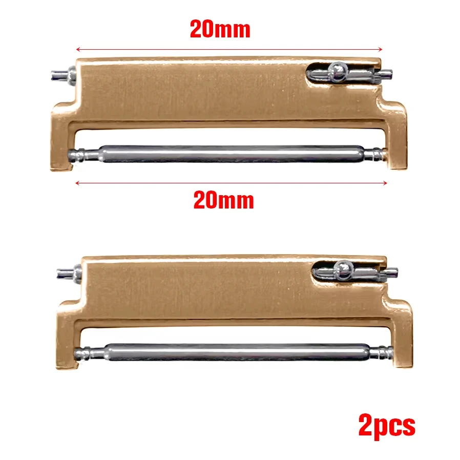 2pcs Quick Release Watch Strap Metal Adapter Connectors 20mm to 18mm 20mm to 20mm 22mm to 20mm Watch Connector