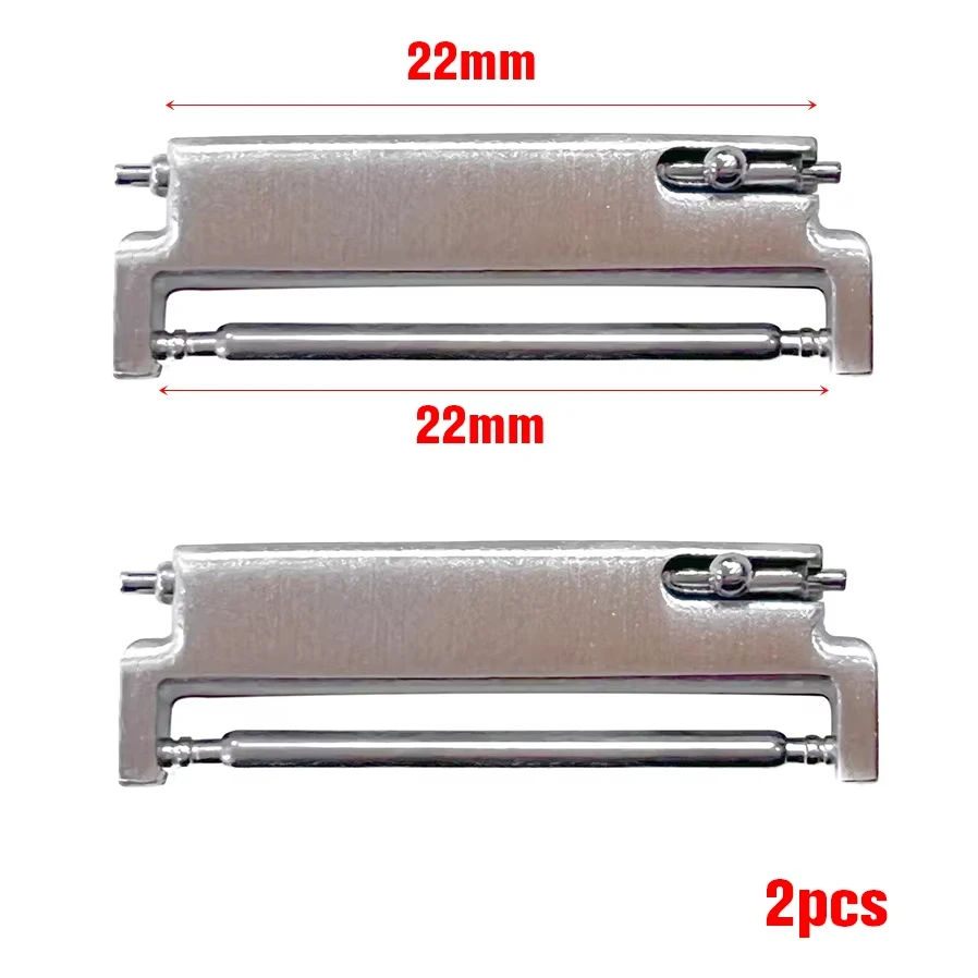 2pcs Quick Release Watch Strap Metal Adapter Connectors 20mm to 18mm 20mm to 20mm 22mm to 20mm Watch Connector