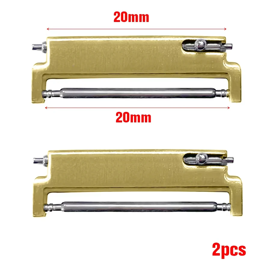 2pcs Quick Release Watch Strap Metal Adapter Connectors 20mm to 18mm 20mm to 20mm 22mm to 20mm Watch Connector