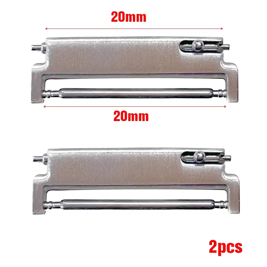 2pcs Quick Release Watch Strap Metal Adapter Connectors 20mm to 18mm 20mm to 20mm 22mm to 20mm Watch Connector