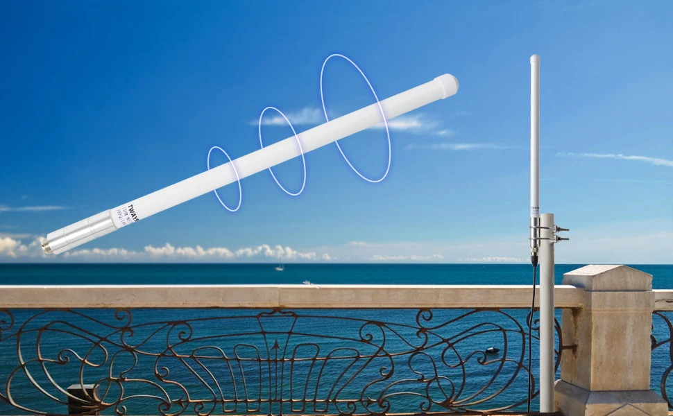 Dual Band VHF UHF Fiberglass Antenna 144/430MHz SO239 Mobile Radio Base Antenna for Ham Radio Device Repeater Mobile Transceiver
