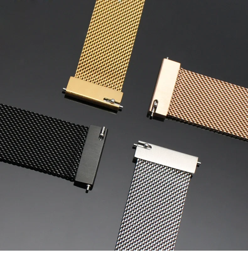 22mm 20mm Milanese loop band for Samsung Galaxy Watch 7-FE-5-pro-6-4-Classic Metal magnetic bracelet Huawei GT 5-4-3-2-2e strap