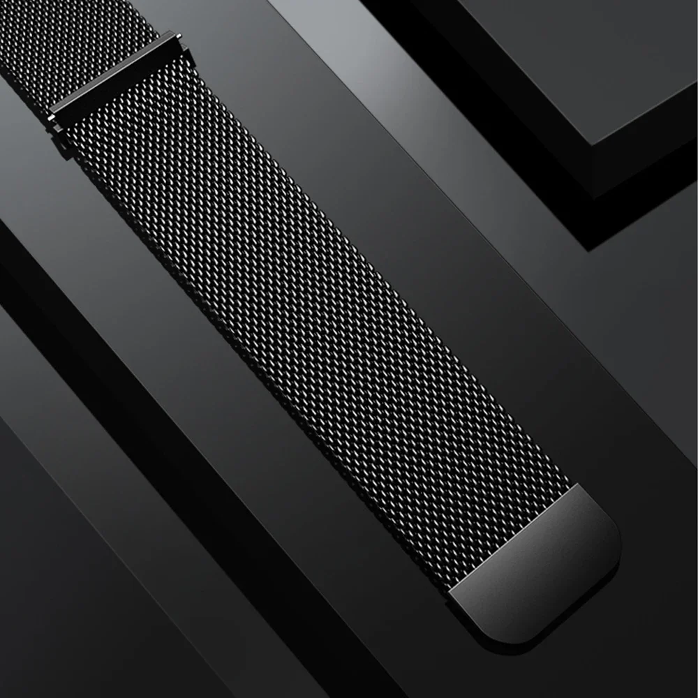 22mm 20mm Milanese loop band for Samsung Galaxy Watch 7-FE-5-pro-6-4-Classic Metal magnetic bracelet Huawei GT 5-4-3-2-2e strap