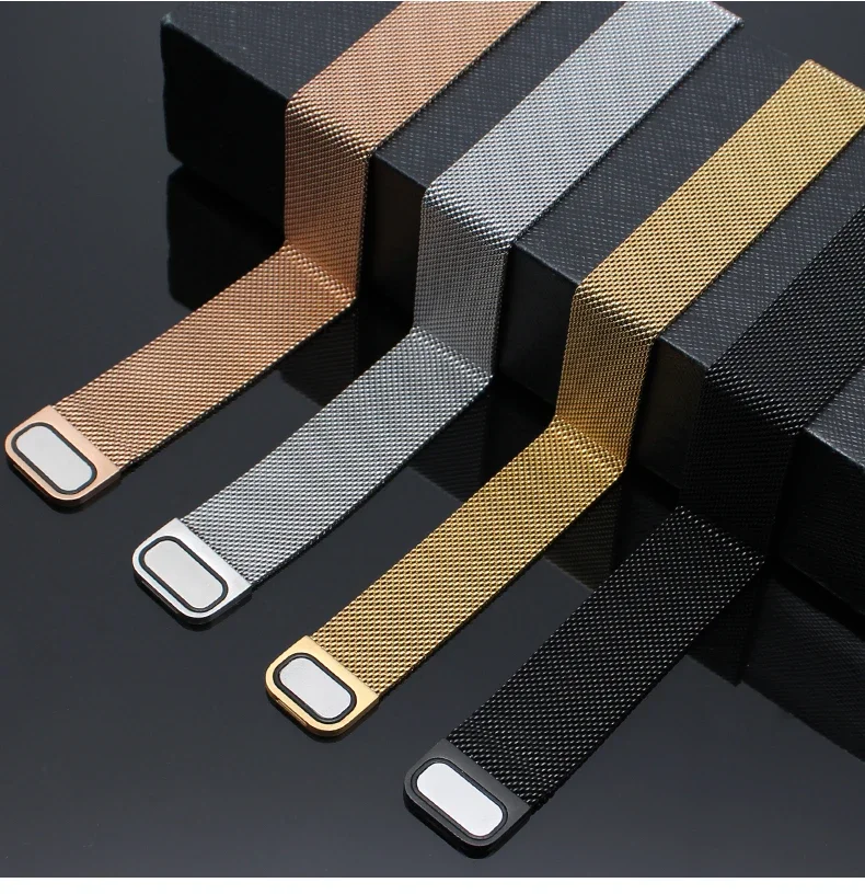 22mm 20mm Milanese loop band for Samsung Galaxy Watch 7-FE-5-pro-6-4-Classic Metal magnetic bracelet Huawei GT 5-4-3-2-2e strap