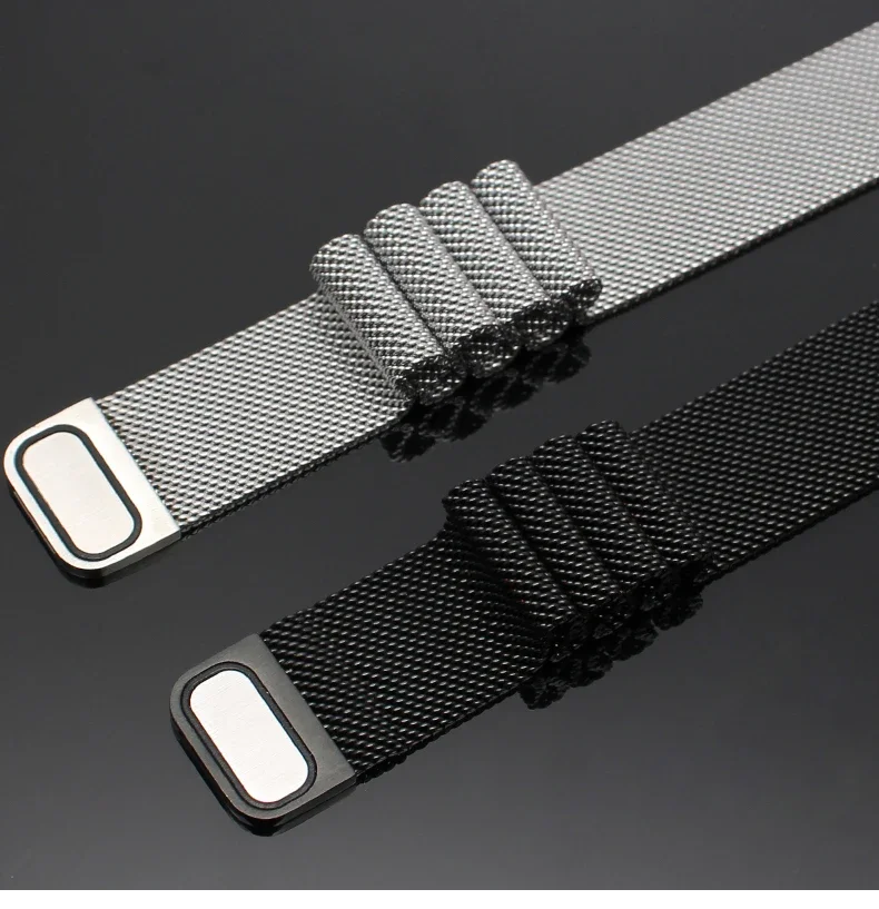 22mm 20mm Milanese loop band for Samsung Galaxy Watch 7-FE-5-pro-6-4-Classic Metal magnetic bracelet Huawei GT 5-4-3-2-2e strap