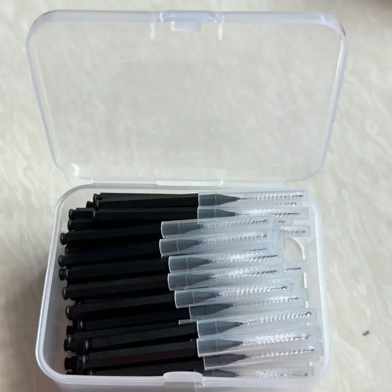 80/160 Pcs/Box I-type push pull interdental brush 0.6-1.5Mm Cleaning Between Teeth Oral Care Orthodontic I Shape Tooth Floss