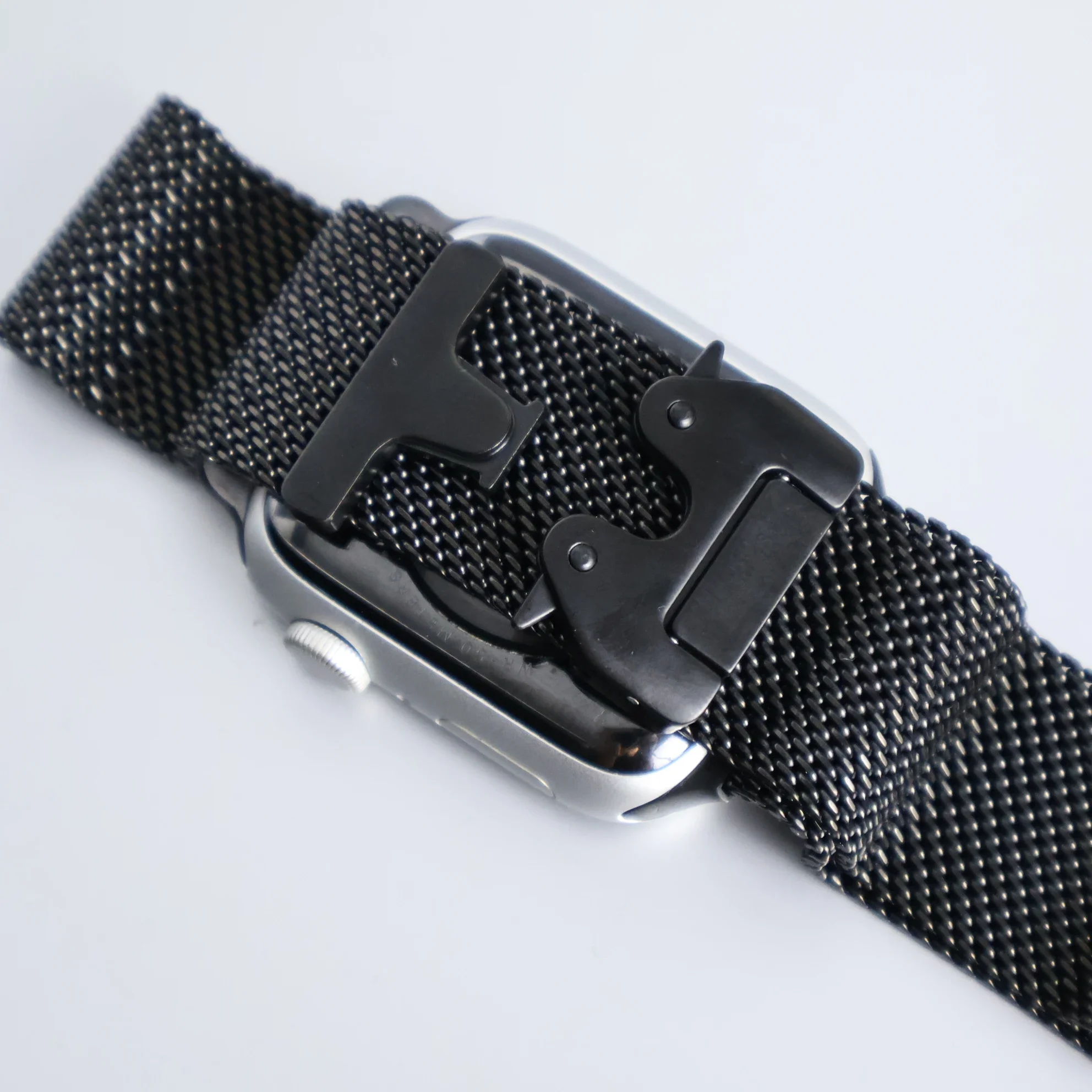 Titanium Band for Apple Watch Ultra 3 4 49mm 44 45 46mm 40 41 Series 12 10 Natural Milanese Loop IWatch Secure Parachute Buckle