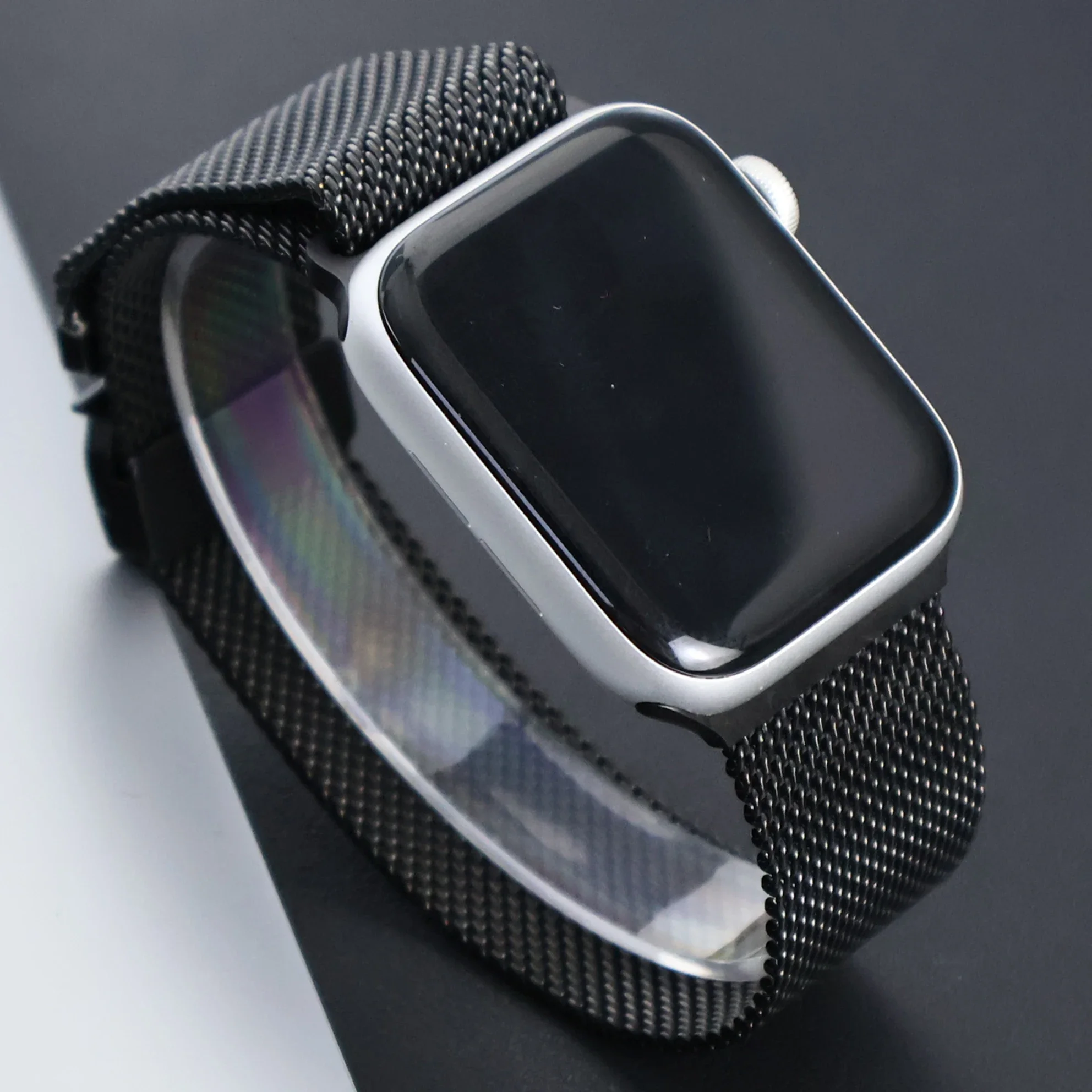 Titanium Band for Apple Watch Ultra 3 4 49mm 44 45 46mm 40 41 Series 12 10 Natural Milanese Loop IWatch Secure Parachute Buckle