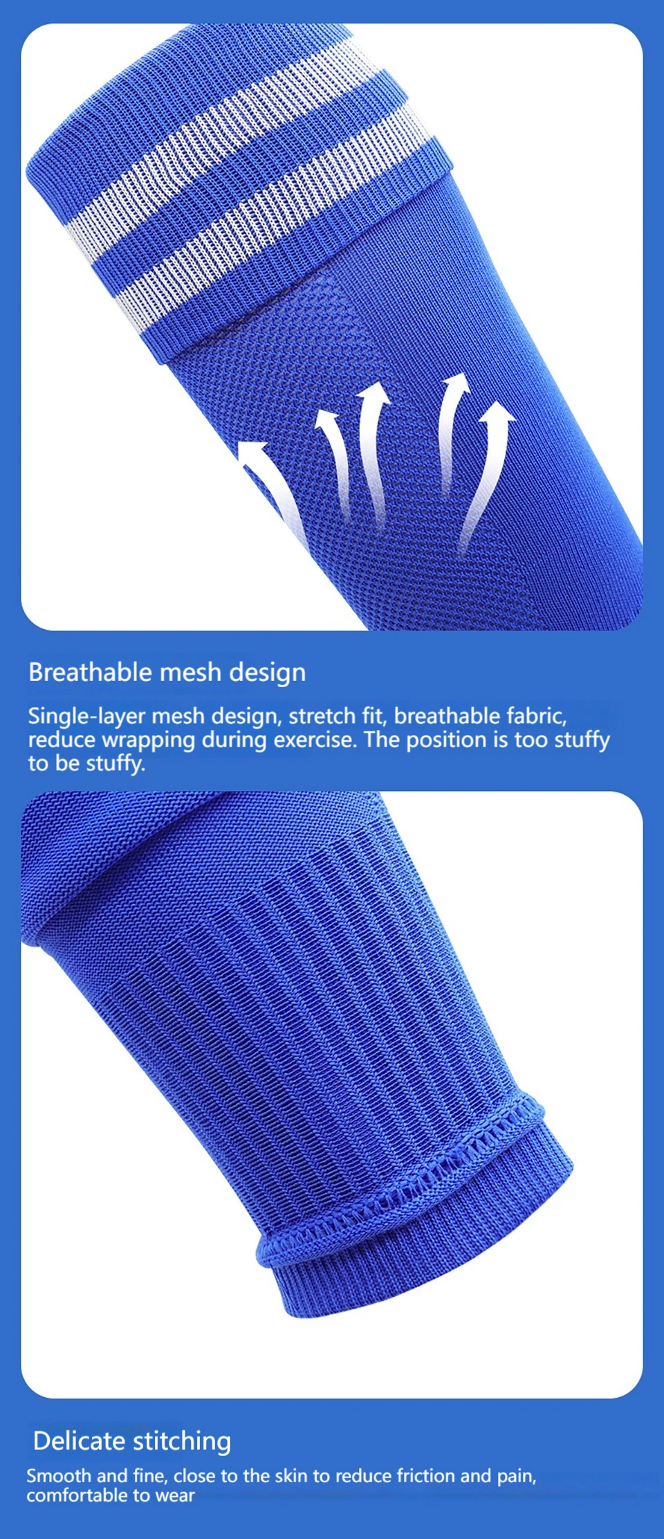 1Pair Knee Over Football Leg Guards Socks Breathable Comfort Calf Long Sock Adult Children Soccer Sports Shin Guards Leg Covers