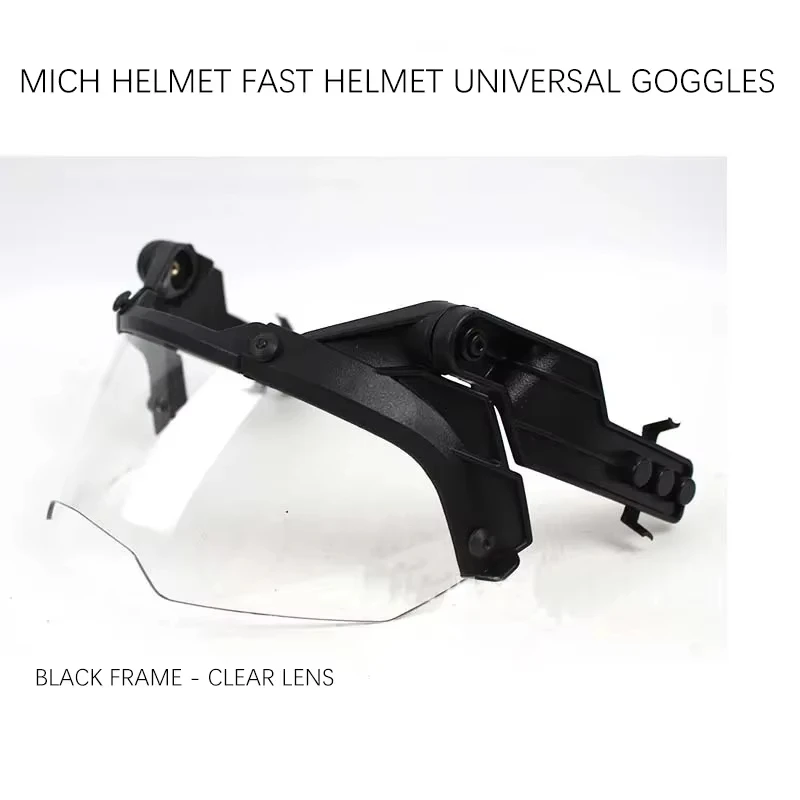 BOOIU Adjustable Tactical Helmet Guide OP Goggles Detachable FAST MICH Helmet Anti Fog and Anti Riot OP CS Protective Goggles