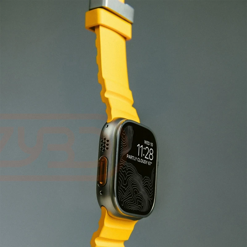 Sport Silicone Band For Apple Watch Ultra 2 10 9 8 7 6 SE 5 4 Titanium Metal Bracelet Strap For iWatch 42mm 44mm 45mm 46mm 49mm