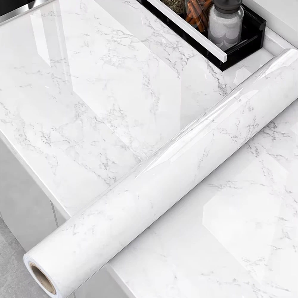 Tile Stickers Waterproof and Oil-proof Kitchen High Temperature Resistant Renovation Self-adhesive Cabinet Countertop Wallpaper