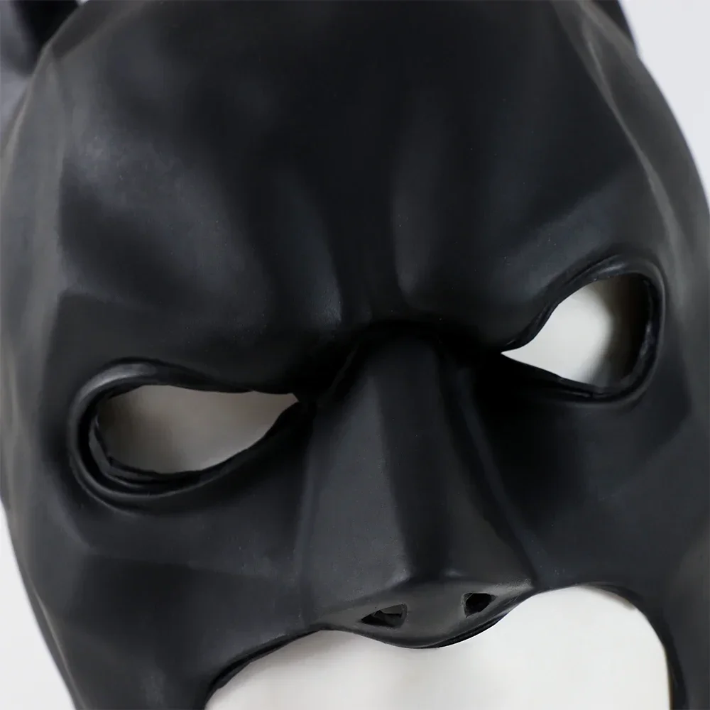 Bat Mask Headgear Latex Material Cosplay Headgear Halloween Night Dance Party Adult Masquerade Mask Latex Mask for Men Anime