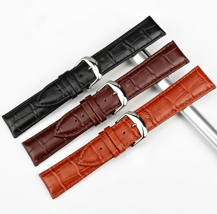 MAIKES New Watch Bracelet Belt Black Watchbands Genuine Leather Strap Watch Band 18mm 20mm 22mm Watch Accessories Wristband