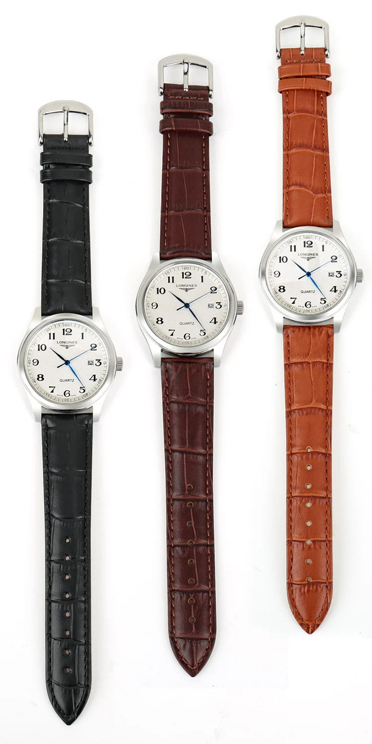 MAIKES New Watch Bracelet Belt Black Watchbands Genuine Leather Strap Watch Band 18mm 20mm 22mm Watch Accessories Wristband