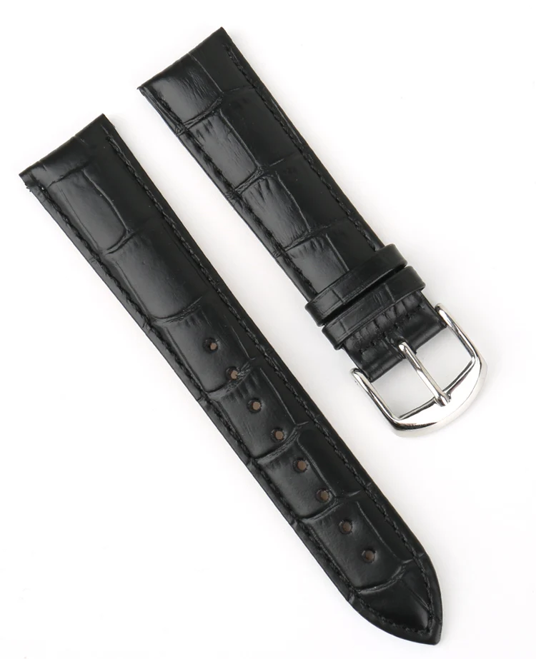 MAIKES New Watch Bracelet Belt Black Watchbands Genuine Leather Strap Watch Band 18mm 20mm 22mm Watch Accessories Wristband