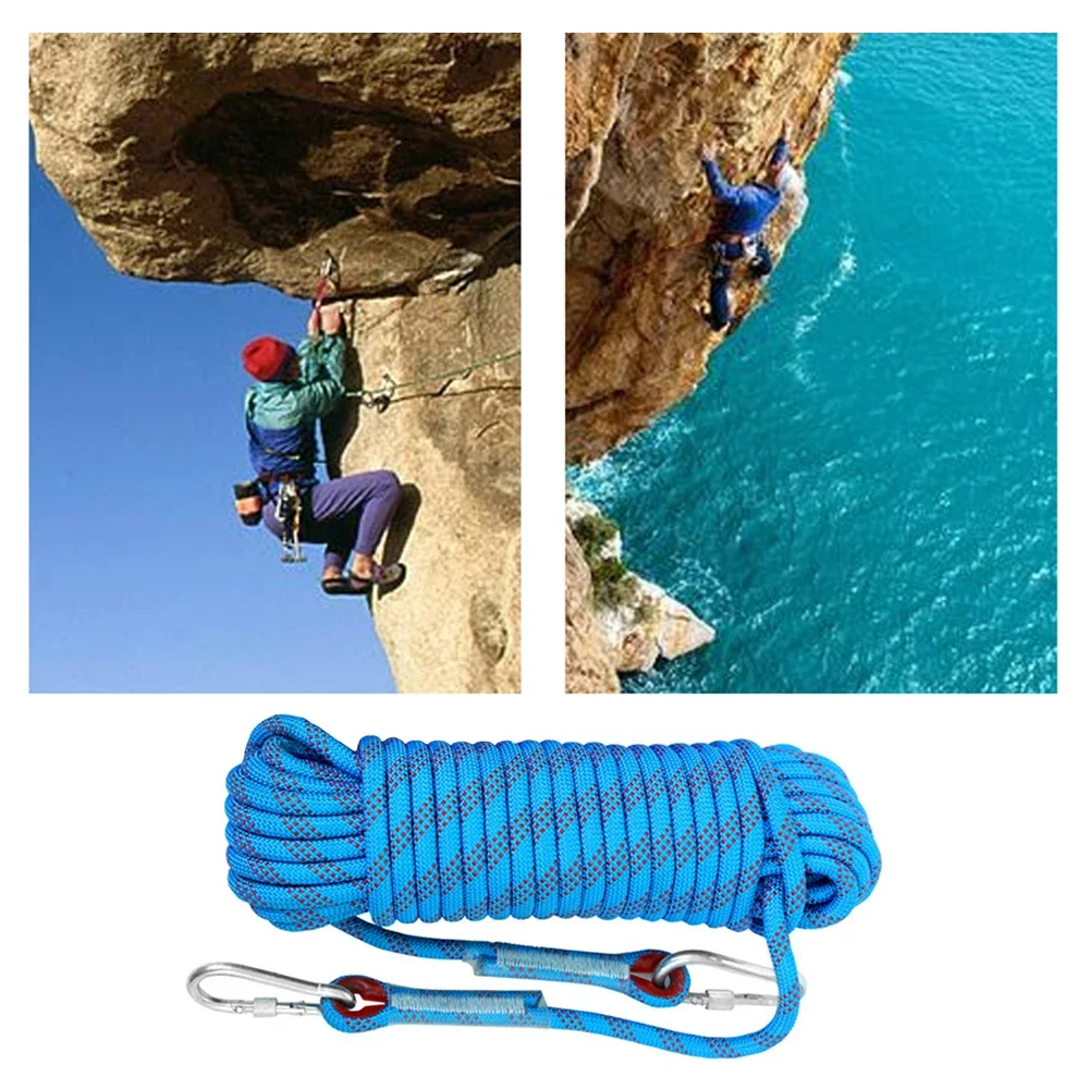 15M/25M/35M Outdoor Static Rope Tomshoo 10mm Climbing Rope for Fire Rescue Safety Escape Climbing Attachment Rugged and Safe