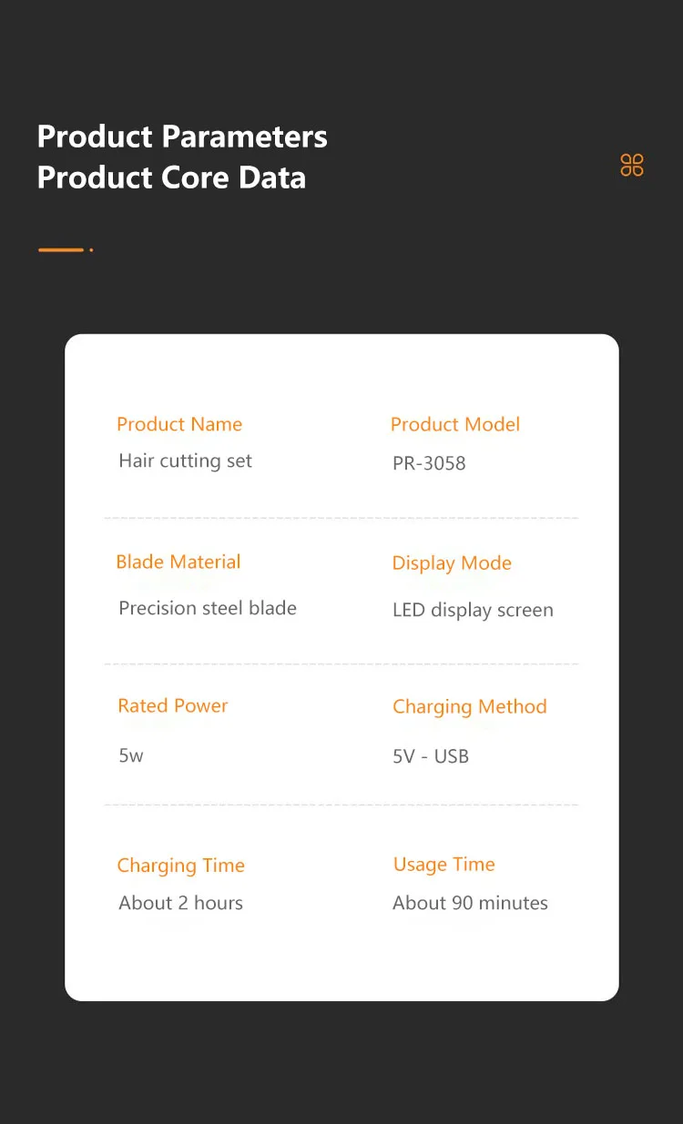 Mijia 5 in 1 Hair Trimmer Machine LCD Display Clippers Barber Professional Hair Cutting Machines Men's Electric Shaver