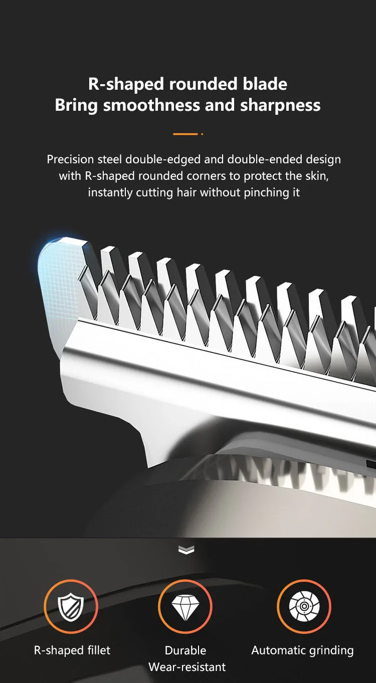 Mijia 5 in 1 Hair Trimmer Machine LCD Display Clippers Barber Professional Hair Cutting Machines Men's Electric Shaver