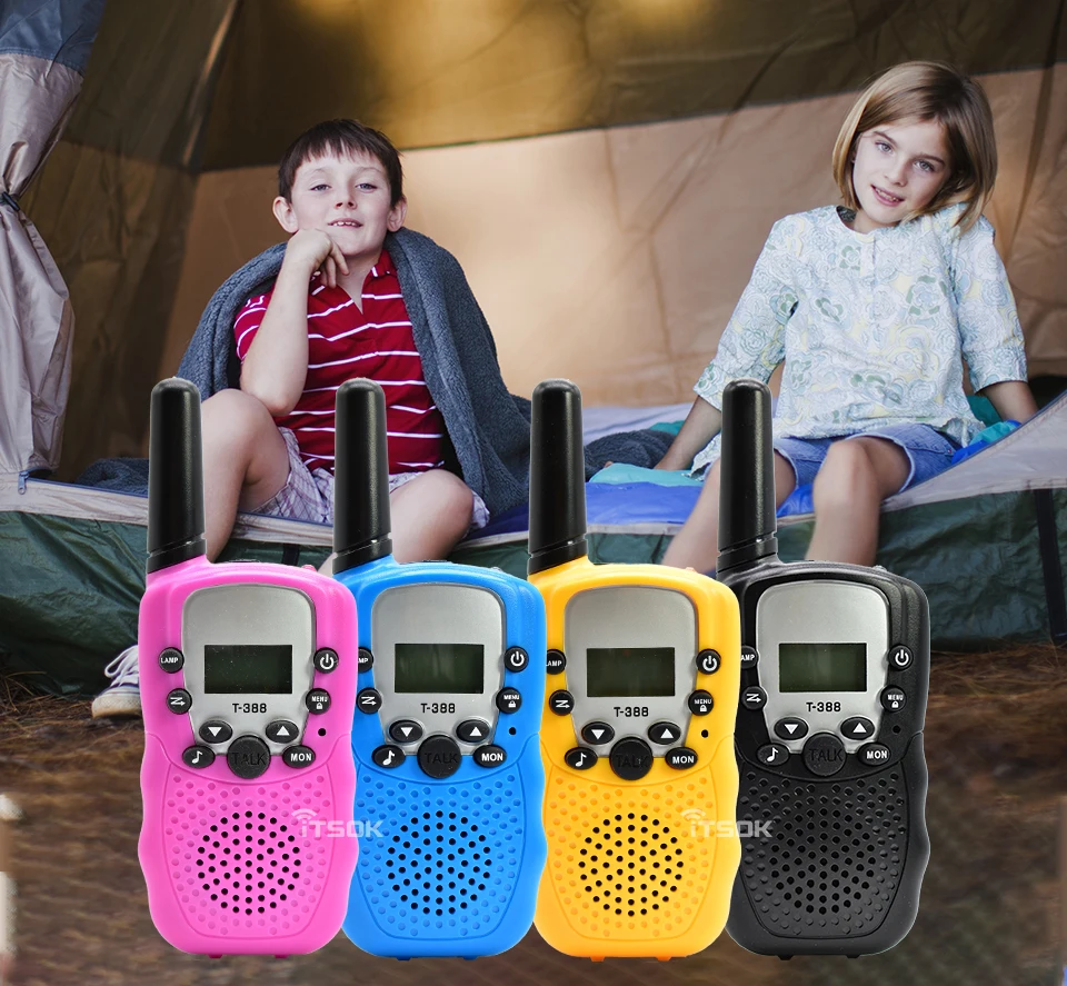 Itsok T388 Long Range Walkie Talkie for Kids FRS 22CH Free License Two Way Radio PMR 8CH Communicator