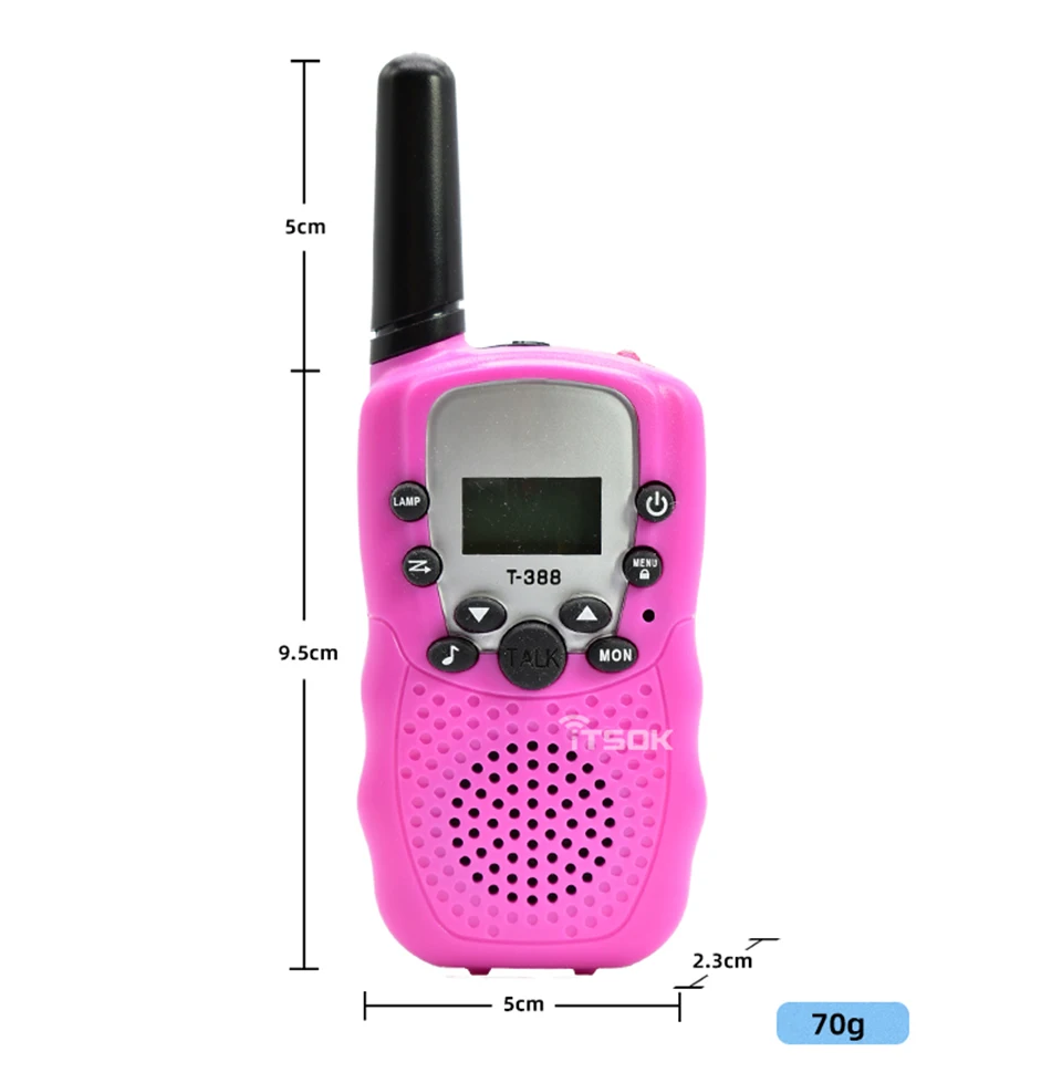 Itsok T388 Long Range Walkie Talkie for Kids FRS 22CH Free License Two Way Radio PMR 8CH Communicator