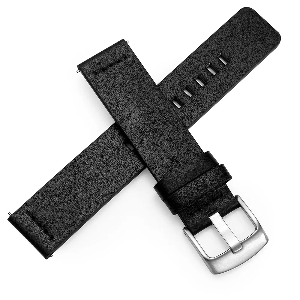 20mm 22mm Leather Strap for Samsung Galaxy Watch 7 6 5 4 6Classic Bracelet for Huawei Watch GT5 3 4Pro Band 18mm 24mm Watchband