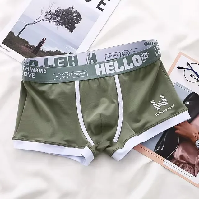 1/4 Pieces Men's Underwear Cotton Boxer Shorts Men's Underwear Boxer Pants Breathable U Convex Men's Underwear Sexy Plus Size
