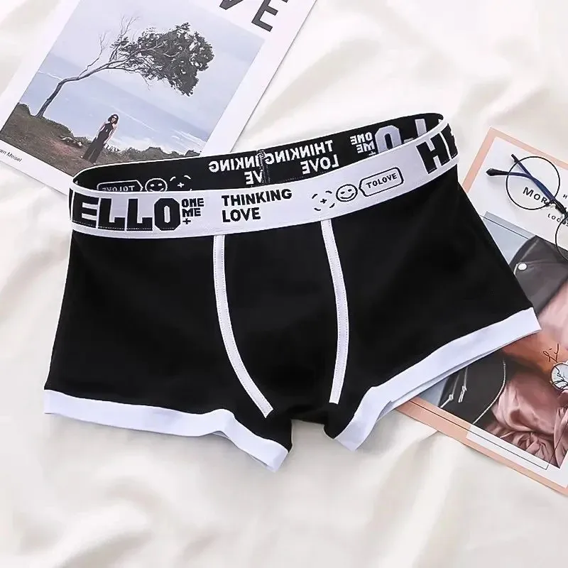 1/4 Pieces Men's Underwear Cotton Boxer Shorts Men's Underwear Boxer Pants Breathable U Convex Men's Underwear Sexy Plus Size