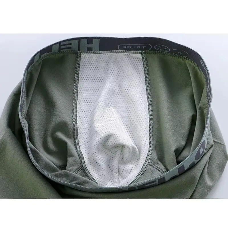 1/4 Pieces Men's Underwear Cotton Boxer Shorts Men's Underwear Boxer Pants Breathable U Convex Men's Underwear Sexy Plus Size