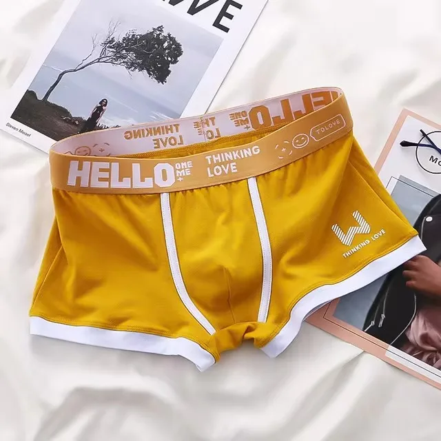 1/4 Pieces Men's Underwear Cotton Boxer Shorts Men's Underwear Boxer Pants Breathable U Convex Men's Underwear Sexy Plus Size