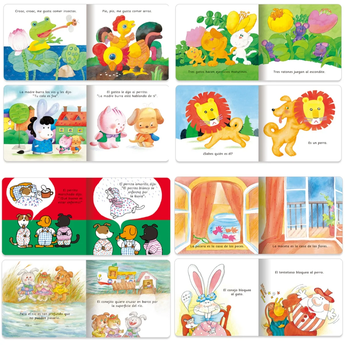 10 fairy tale books in Spanish, a set of Libros bedtime stories to read with colorful content for preschool learning