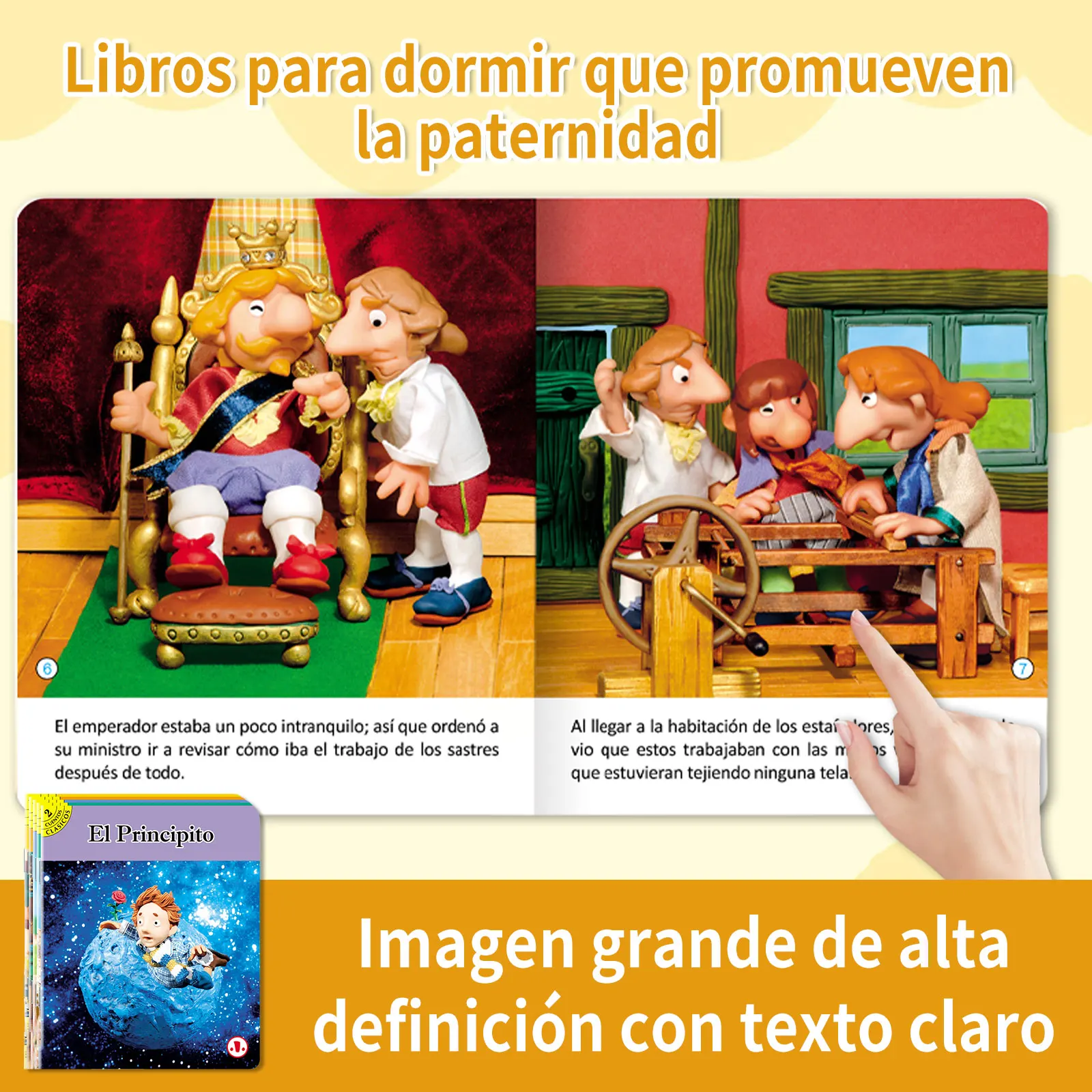 10 fairy tale books in Spanish, a set of Libros bedtime stories to read with colorful content for preschool learning