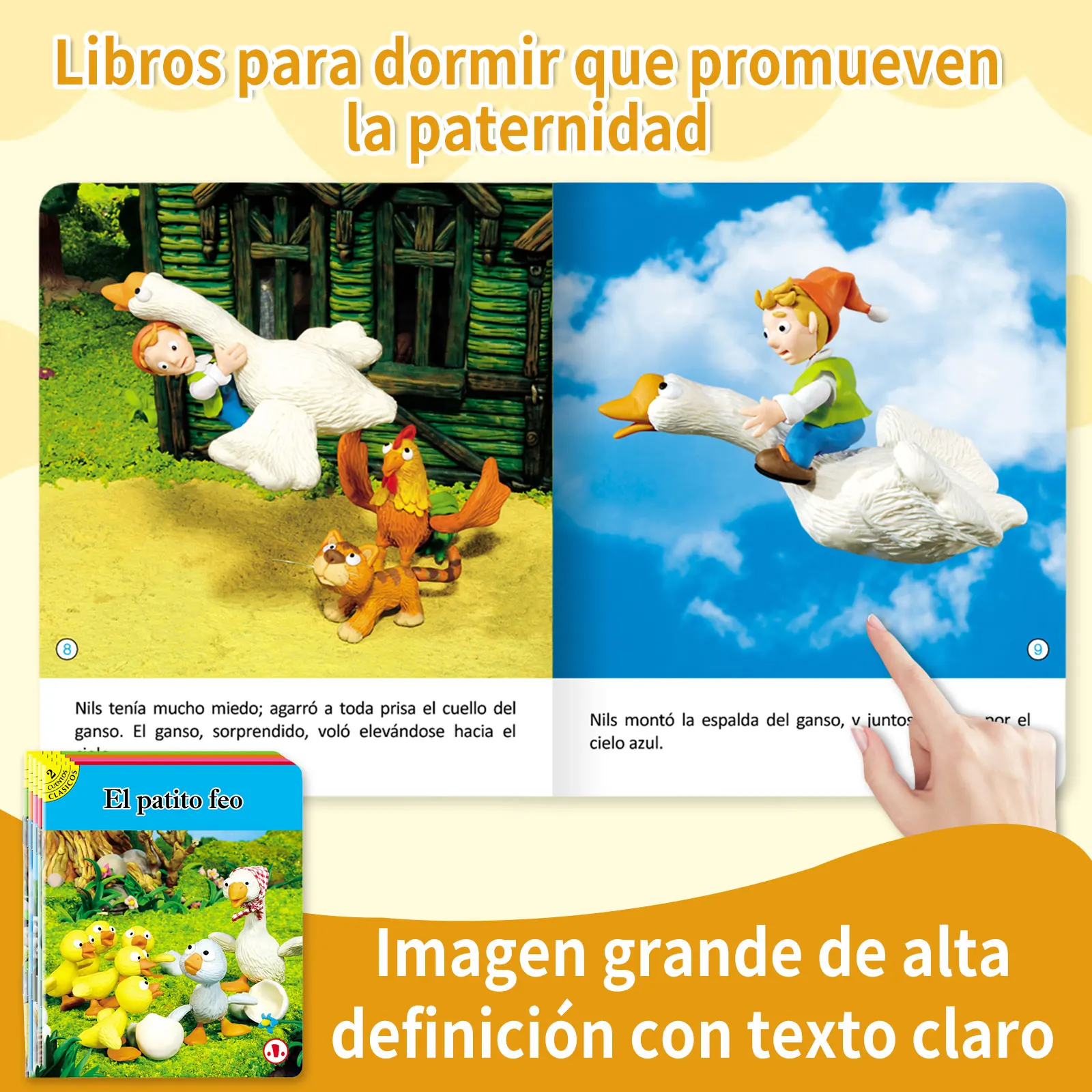 10 fairy tale books in Spanish, a set of Libros bedtime stories to read with colorful content for preschool learning