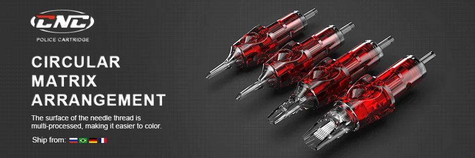 CNC Tattoo Needles Cartridge Disposable Sterilized Safety Needle RS/RL/RM/M1 With Membrane For Tattoo Rotary Machines 20Pcs/Box