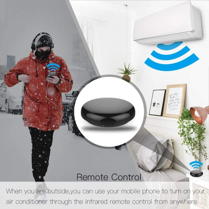 Wifi Smart Universal IR Remote Control DIY Infrared Remote Control for TV Air Conditioner Via Alexa Google Home Tuya Smart Life