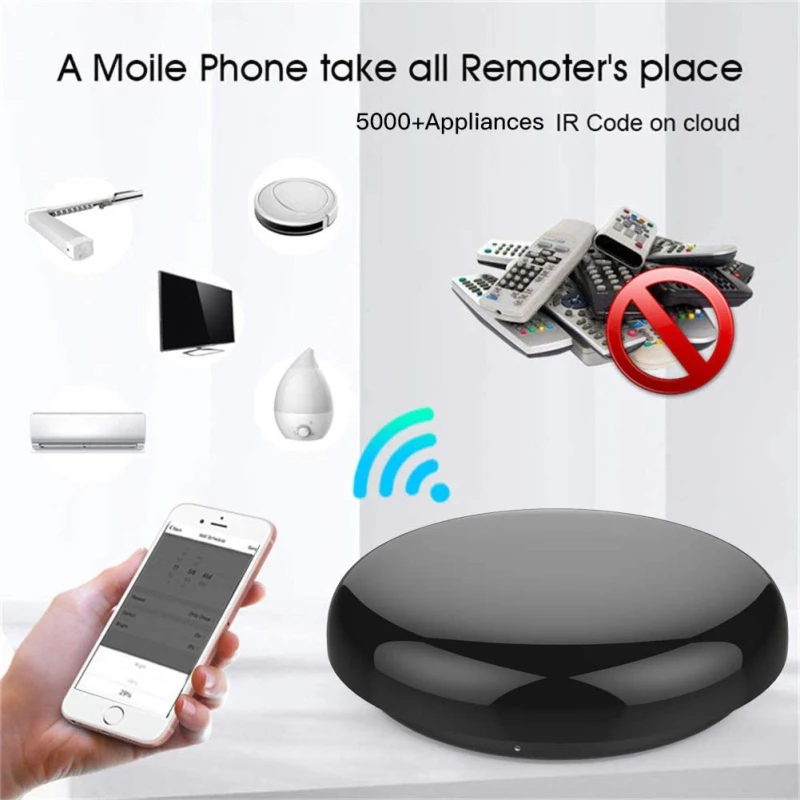 Wifi Smart Universal IR Remote Control DIY Infrared Remote Control for TV Air Conditioner Via Alexa Google Home Tuya Smart Life