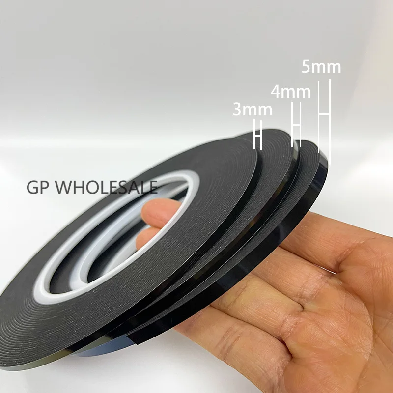 10meters, 3mm/4mm/5mm Double Sided Sticky Foam Tape Adhesive LCD Screen Frameless For TV Borderless Curved Display Sealing Fix