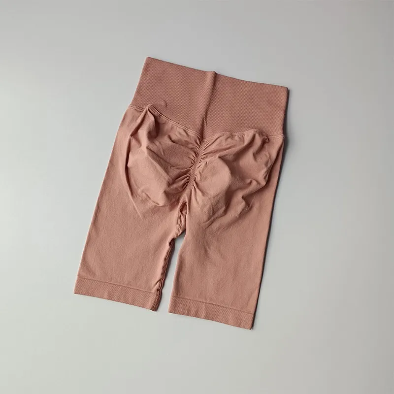 Women Yoga Shorts High Waist Sport Shorts Hip Push Up Soft Fitness Quick Dry Running Shorts Tummy Control Workout Gym Shorts