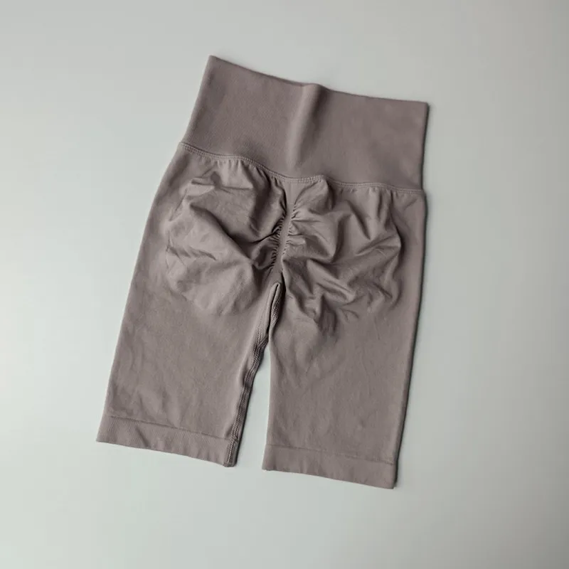 Women Yoga Shorts High Waist Sport Shorts Hip Push Up Soft Fitness Quick Dry Running Shorts Tummy Control Workout Gym Shorts