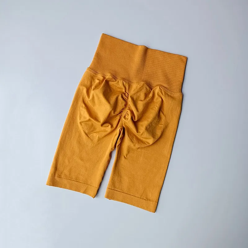 Women Yoga Shorts High Waist Sport Shorts Hip Push Up Soft Fitness Quick Dry Running Shorts Tummy Control Workout Gym Shorts